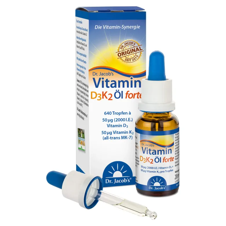 Dr. Jacobs Vitamin D3K2 Öl forte, 20 ml