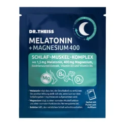 Dr. Theiss Melatonin+Magnesium 400 Schlaf-Komplex Pulver, 30X5 g