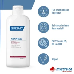 Ducray Anaphase Shampoo bei chronischem Haarausfall, 200 ml