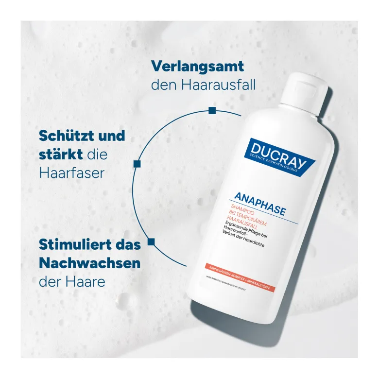 Ducray Anaphase Shampoo bei temporärem Haarausfall, 400 ml