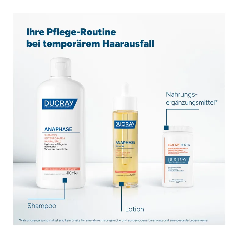 Ducray Anaphase Shampoo bei temporärem Haarausfall, 400 ml