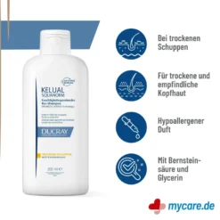 Ducray Kelual Squanorm Shampoo Trockene Schuppen, 200 ml