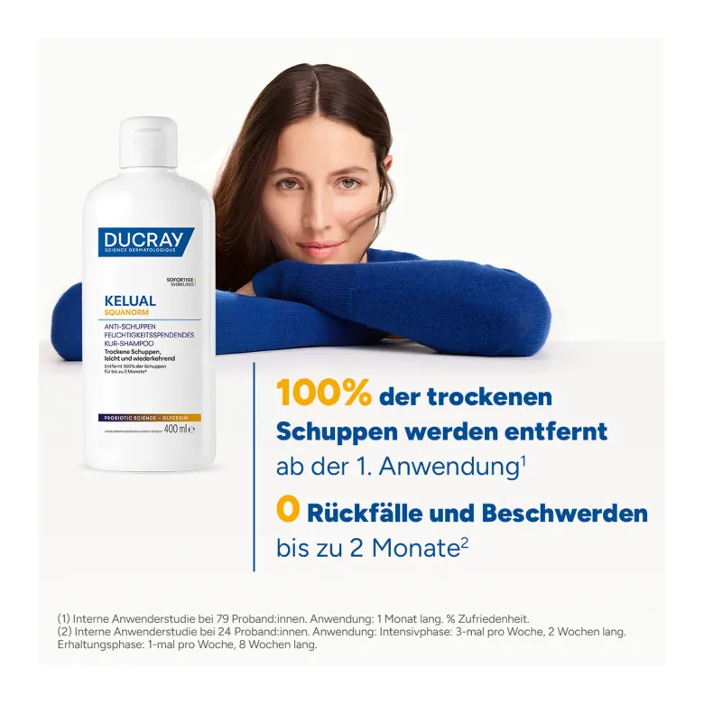 Ducray Kelual Squanorm Shampoo Trockene Schuppen, 200 ml