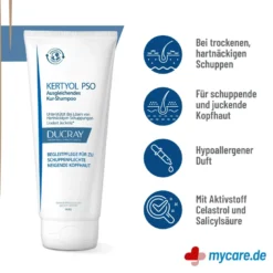 Ducray Kertyol PSO Kur-Shampoo, 200 ml