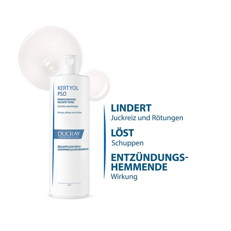 Ducray Kertyol P.S.O. Rückfettendes Reinigungsgel, 400 ml