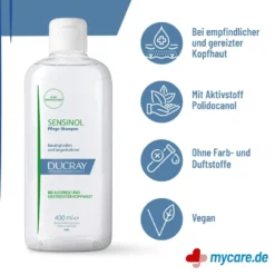 Ducray Sensinol Pflegeshampoo bei Juckreiz, 400 ml
