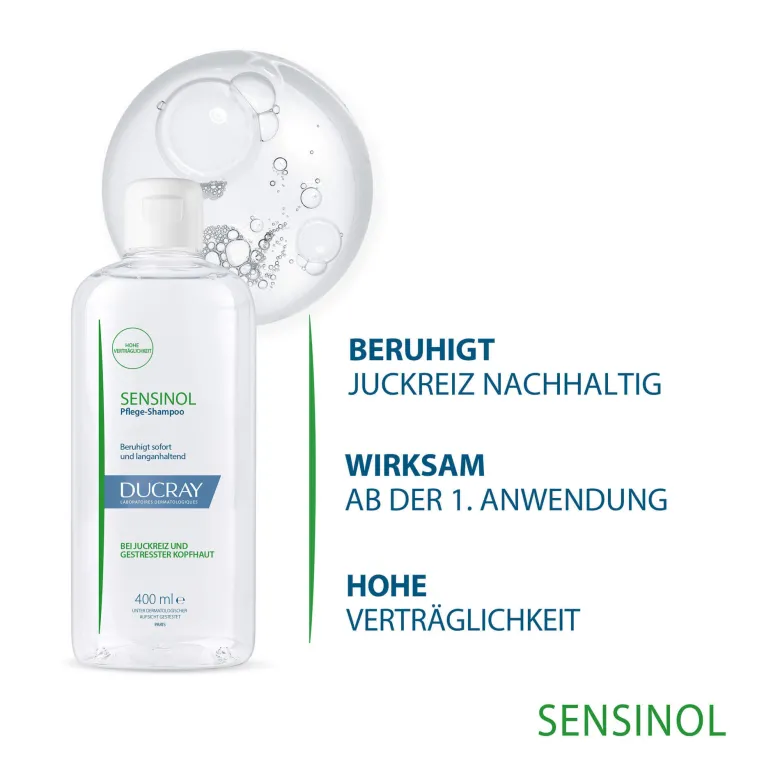 Ducray Sensinol Pflegeshampoo bei Juckreiz, 400 ml