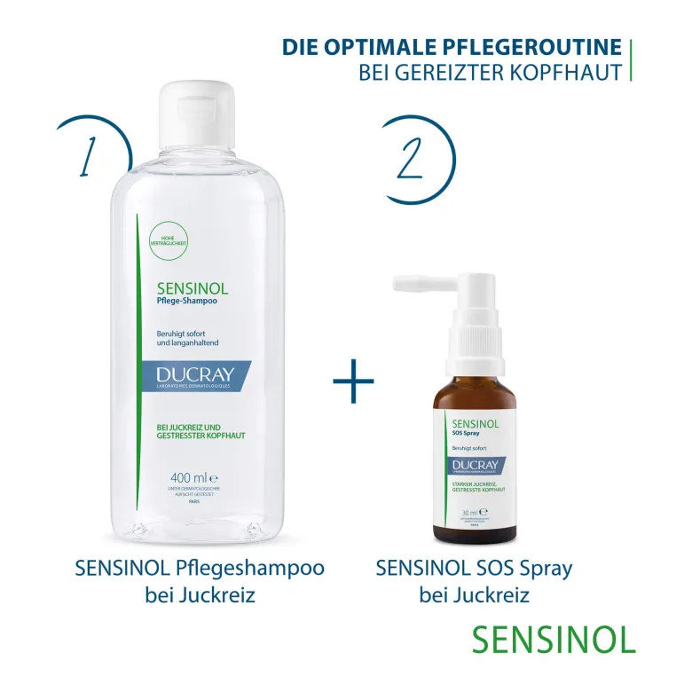 Ducray Sensinol Pflegeshampoo bei Juckreiz, 400 ml