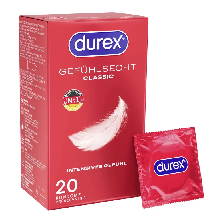 Durex Gefühlsecht classic Kondome, 20 St
