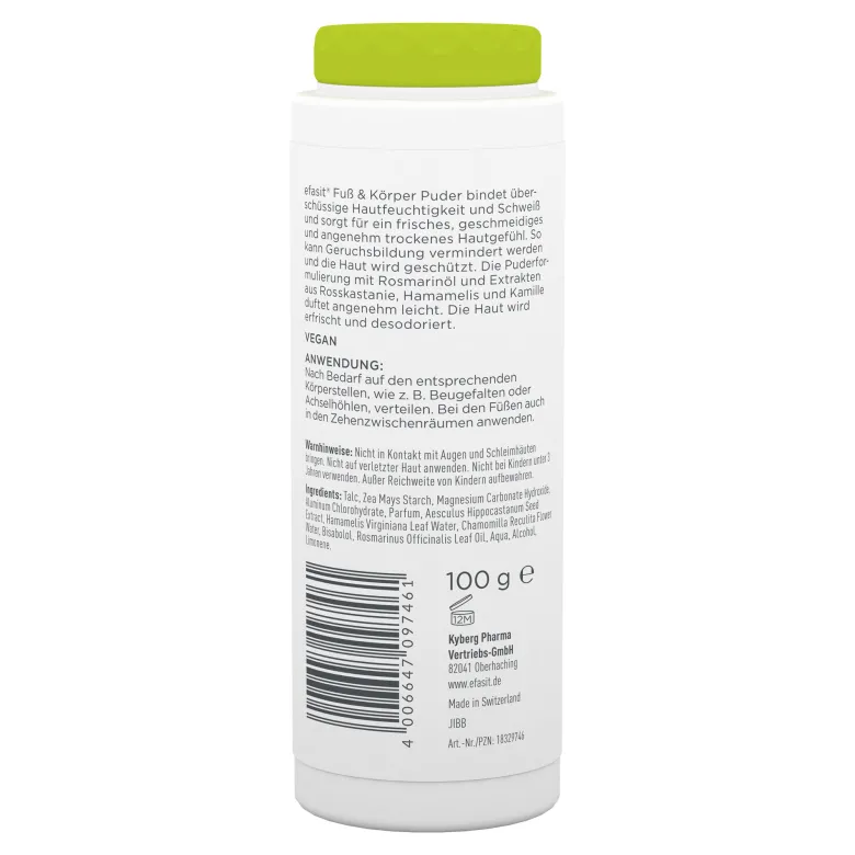 Efasit Fuß & Körper Puder, 100 g