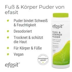 Efasit Fuß & Körper Puder, 100 g