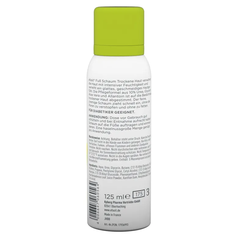 Efasit Fuß Schaum Trockene Haut, 125 ml
