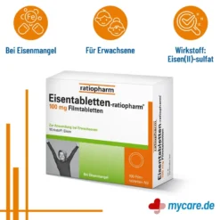 Eisentabletten-ratiopharm 100 mg, 100 St