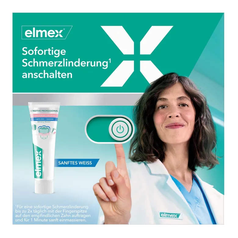 Elmex Sensitive Professional Repair & Prevent Sanftes Weiß, 75 ml