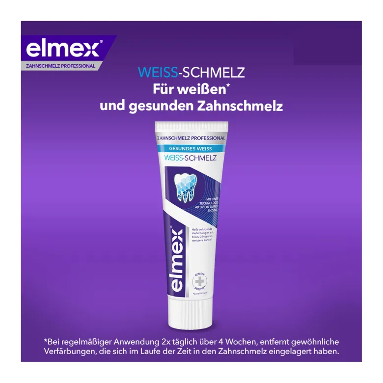 Elmex Zahnschmelz Professional Weiss Schmelz Zahnpasta, 75 ml