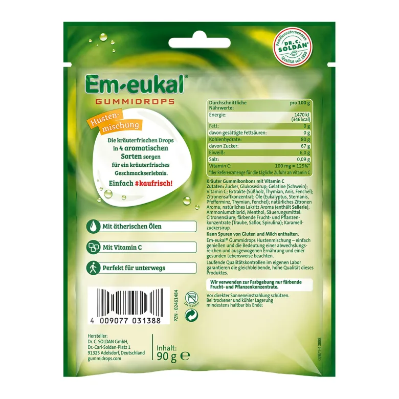 Em-eukal Gummidrops Hustenmischung zuckerhaltig, 90 g