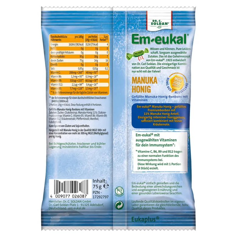 Em-eukal ImmunStark Manuka Honig gefüllt zuckerhaltig, 75 g