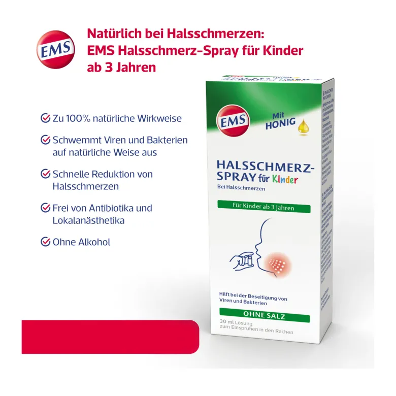 Emser Halsschmerz-Spray für Kinder, 30 ml