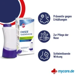Emser Nasendusche mit 4 Beuteln Nasenspülsalz, 1 St
