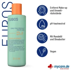Eubos Daily Ray Protect Face Care double Cleanser, 200 ml