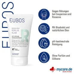 Eubos Kühl & Klar Anti-Rötung Reinigungsmilch, 150 ml