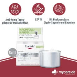 Eucerin Anti-Age Hyaluron-Filler Tagespflege Nachfüllkapsel, 50 ml
