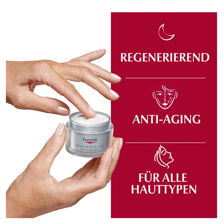Eucerin Anti-Age Hyaluron-Filler + Volume-Lift Nachtpflege, 50 ml