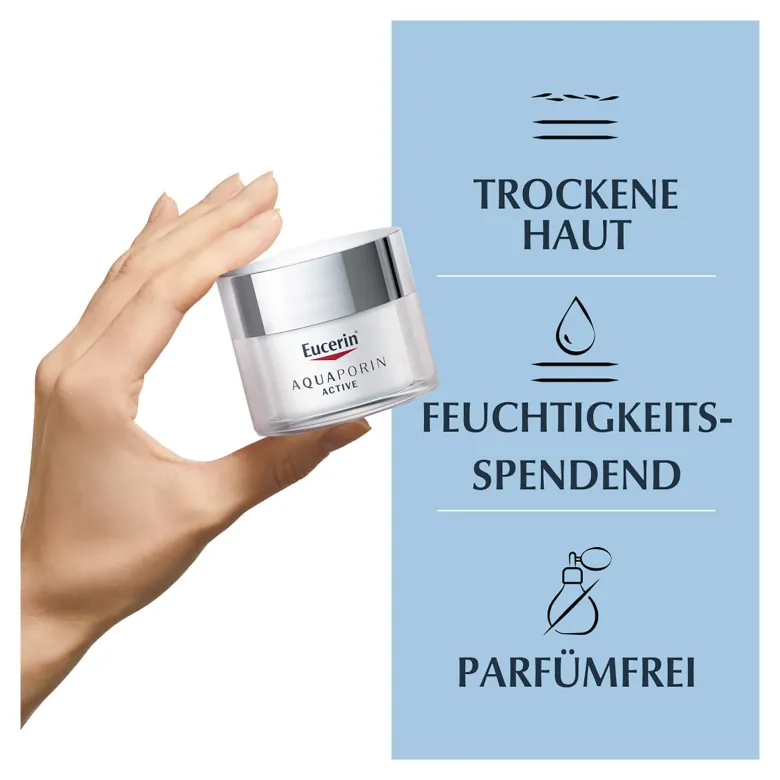 Eucerin AQUAPORIN ACTIVE Creme für trockene Haut, 50 ml