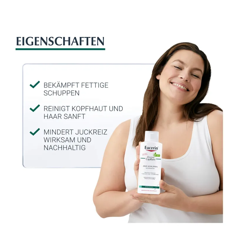 Eucerin DermoCapillaire Anti-Schuppen Gel Shampoo, 250 ml