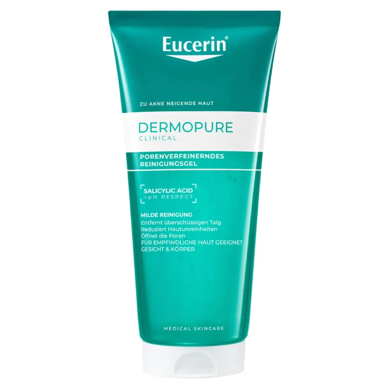 Eucerin DermoPure Clinical Porenverfeinerndes Reinigungsgel, 200 ml