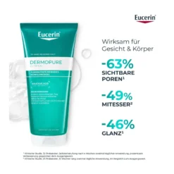 Eucerin DermoPure Clinical Porenverfeinerndes Reinigungsgel, 200 ml