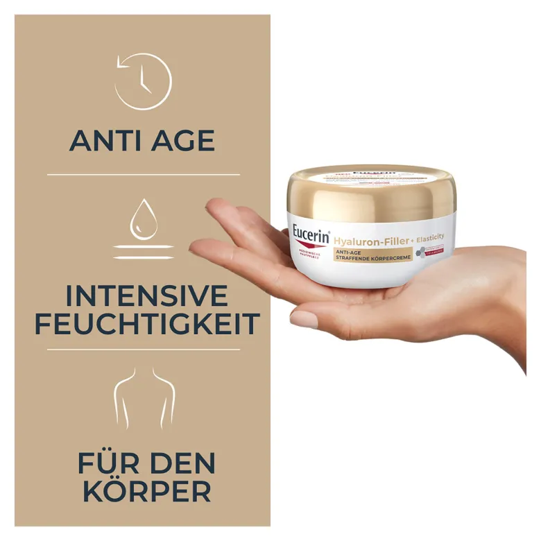 Eucerin Hyaluron Filler + Elasticity Straffende Körpercreme, 200 ml