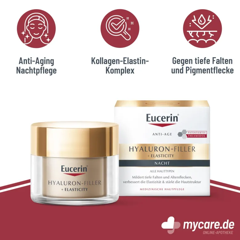 Eucerin Hyaluron-Filler + Elasticity Nachtpflege, 50 ml