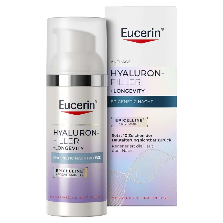 Eucerin Hyaluron-Filler+Longevity Epigenetic Nachtpflege, 50 ml