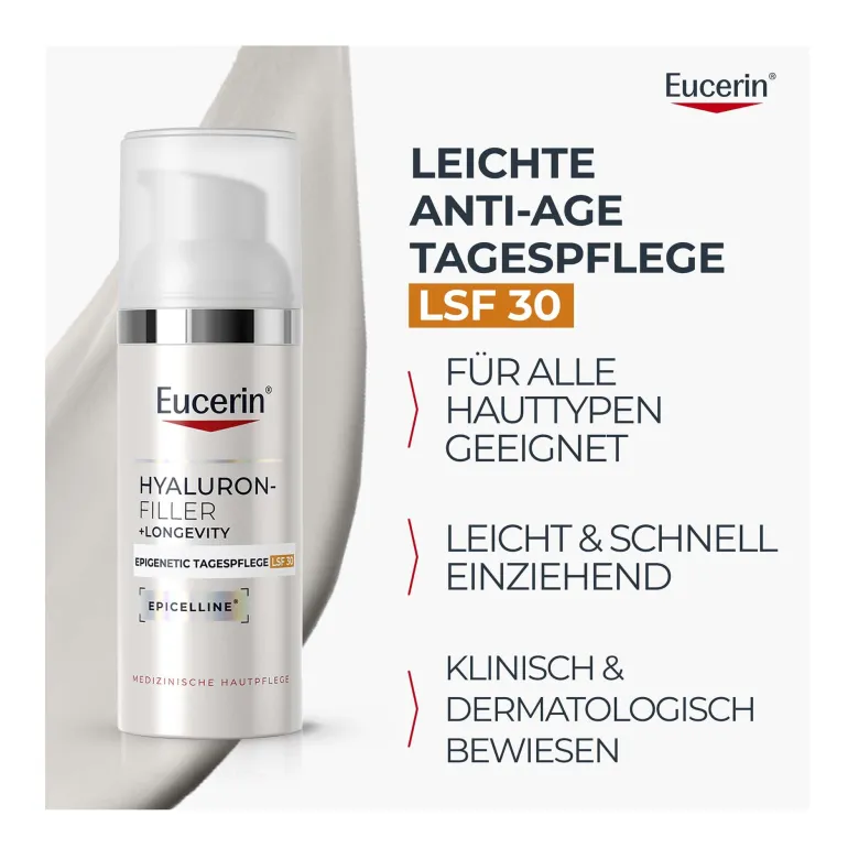Eucerin Hyaluron-Filler+Longevity Epigenetic Tagespflege, 50 ml