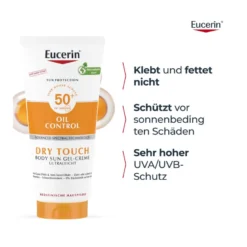 Eucerin Oil Control Body Sun Gel-Creme LSF 50+, 200 ml