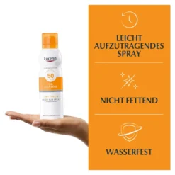Eucerin Oil Control Dry Touch Sonnenspray LSF 50, 200 ml