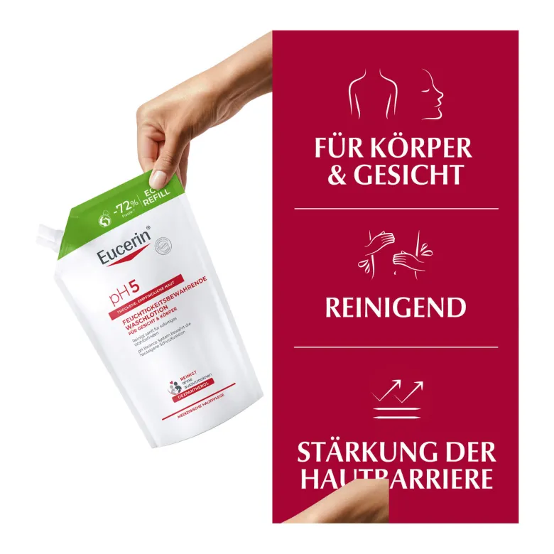 Eucerin pH5 Waschlotion empfindliche Haut Nachfüllpackung, 750 ml