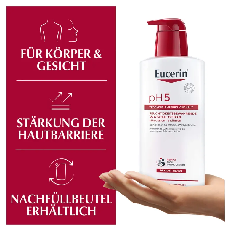 Eucerin pH5 Waschlotion mit Pumpe, 400 ml