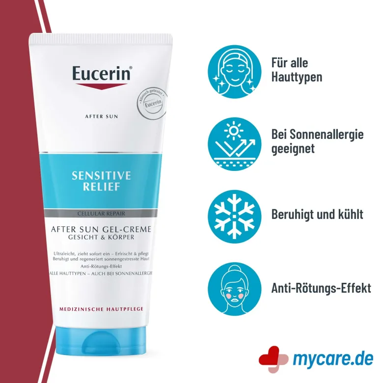 Eucerin Sun After Sun Sensitive Relief Gel-Creme, 200 ml