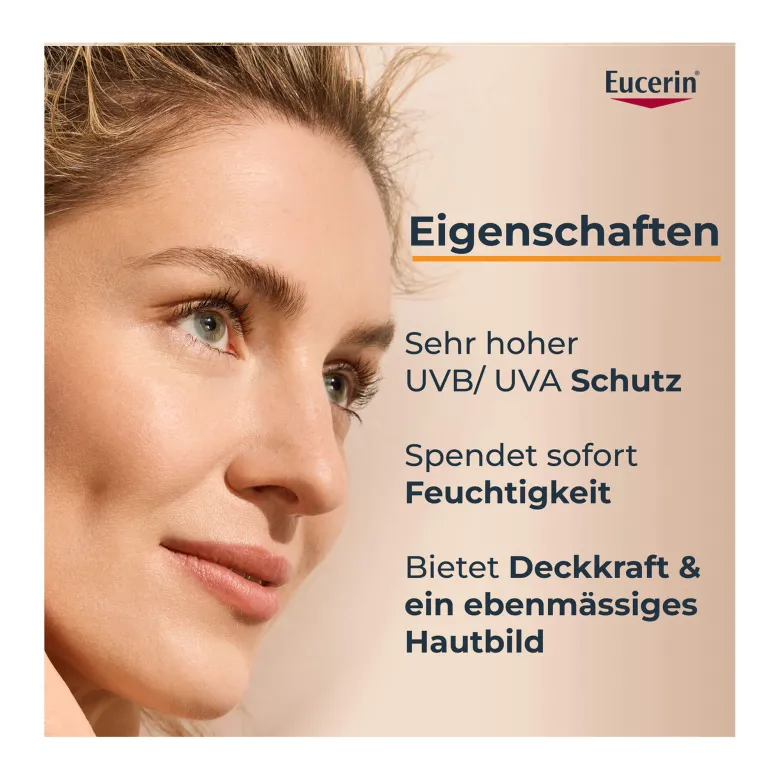 Eucerin Sun Hydro Protect Face Fluid LSF 50+ getönt hell, 50 ml