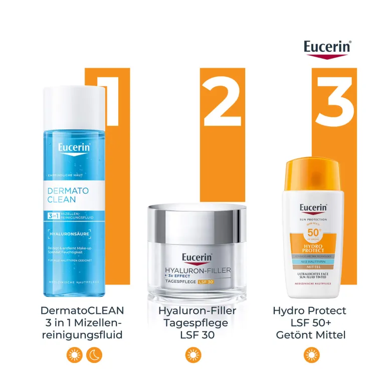 Eucerin Sun Hydro Protect Face Fluid LSF 50+ getönt mittel, 50 ml