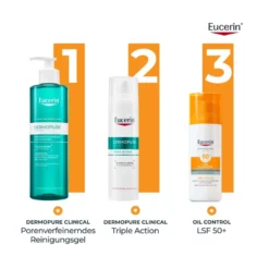 Eucerin Sun Oil Control Face Gel-Creme LSF 50+, 50 ml