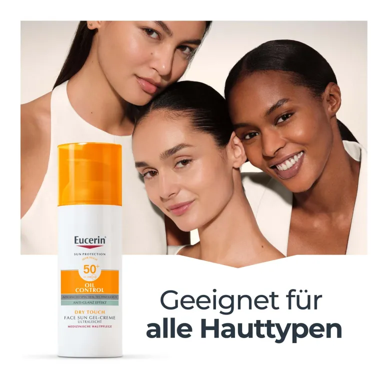 Eucerin Sun Oil Control Face Gel-Creme LSF 50+, 50 ml