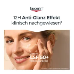 Eucerin Sun Oil Control Getönte Face Gel-Creme LSF 50+ Hell, 50 ml