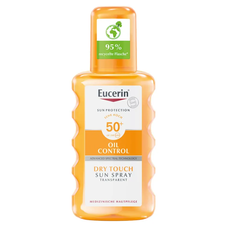 Eucerin Sun Oil Control Spray Transparent LSF 50+, 200 ml