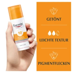 Eucerin Sun Pigment Control Getönte Face Gel-Creme LSF50+, 50 ml