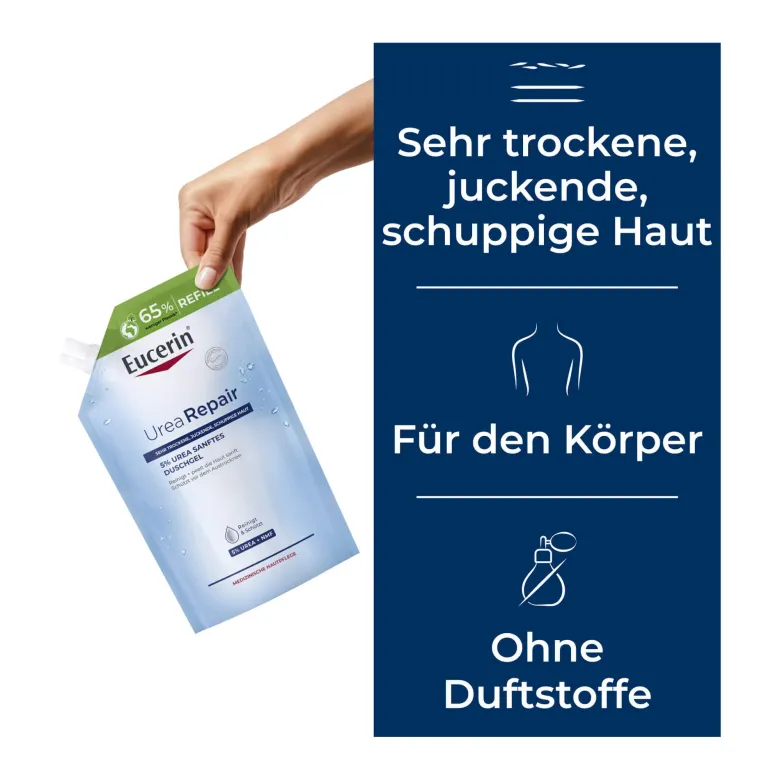 Eucerin UreaRepair 5% Urea Sanftes Duschgel, 400 ml