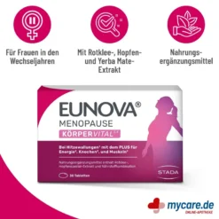 Eunova Menopause Körper Vital Tabletten, 30 St