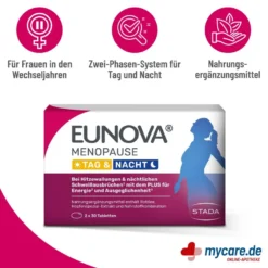 Eunova Menopause Tag & Nacht Tabletten, 60 St